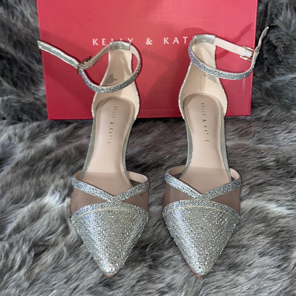 Bridal sparkly heels